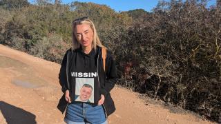 Courtney George, la hermana del desaparecido.