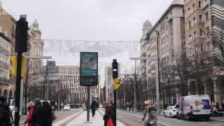 Las temperaturas superan a duras penas los cero grados en Zaragoza.
