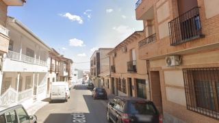 La calle Albacete de Villarrubia de los Ojos (Ciudad Real).