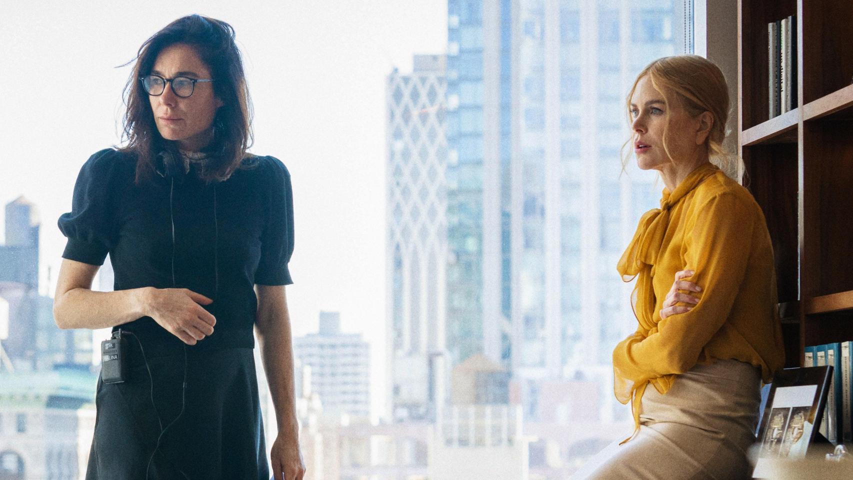 Halina Reijn y Nicole Kidman, en el rodaje del filme