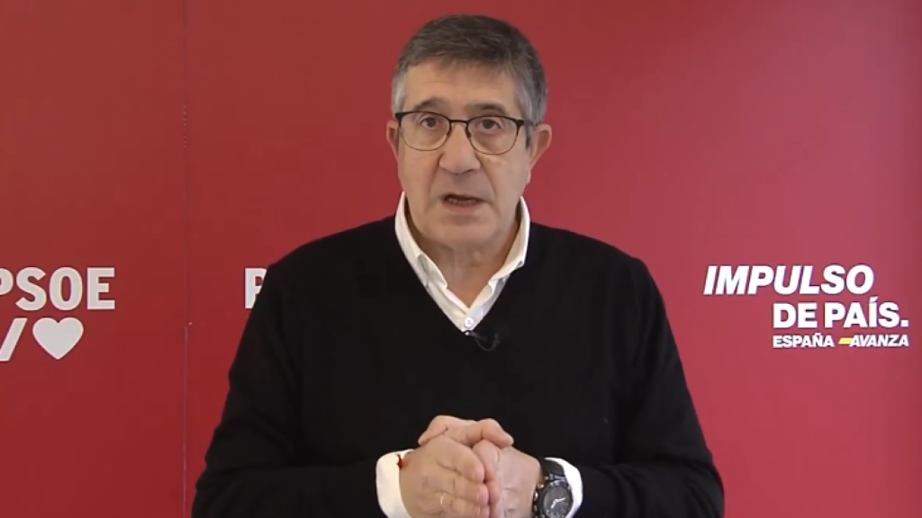 El portavox parlamentario del PSOE, Patxi López, en un vídeo difundido por Ferraz este sábado.