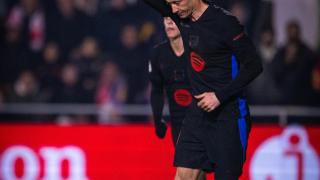 Lewandoski ha anotado 2 de los 4 goles del Barça