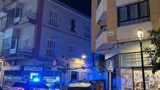 La policía en el lugar de los hechos este viernes.