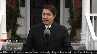 Justin Trudeau este lunes.