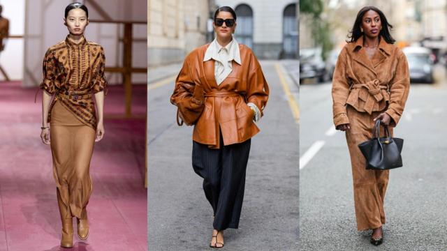 Siluetas del desfile primavera-verano 2025 de Hermès y del 'street style'.