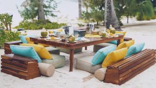 El hotel Long Beach de Isla Mauricio donde preparan cena detox mirando al mar.