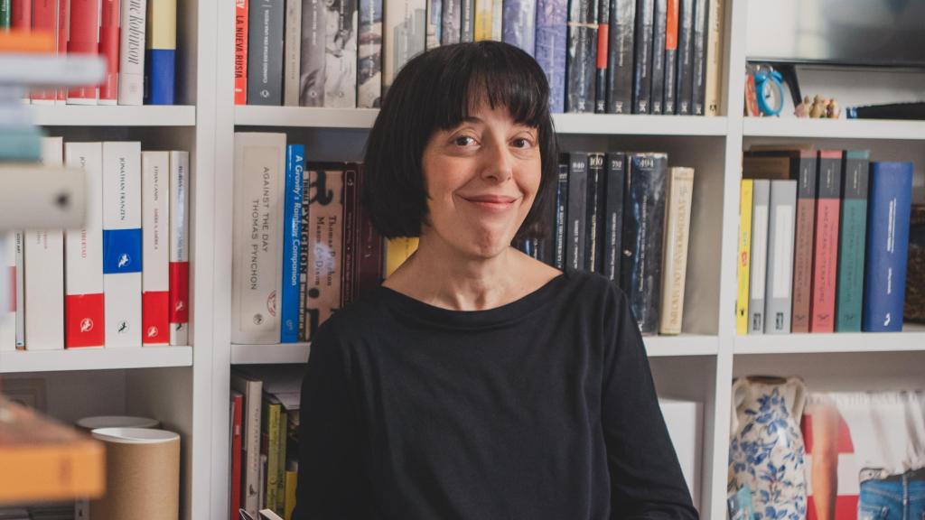 Pilar Adón en su vivienda en Madrid