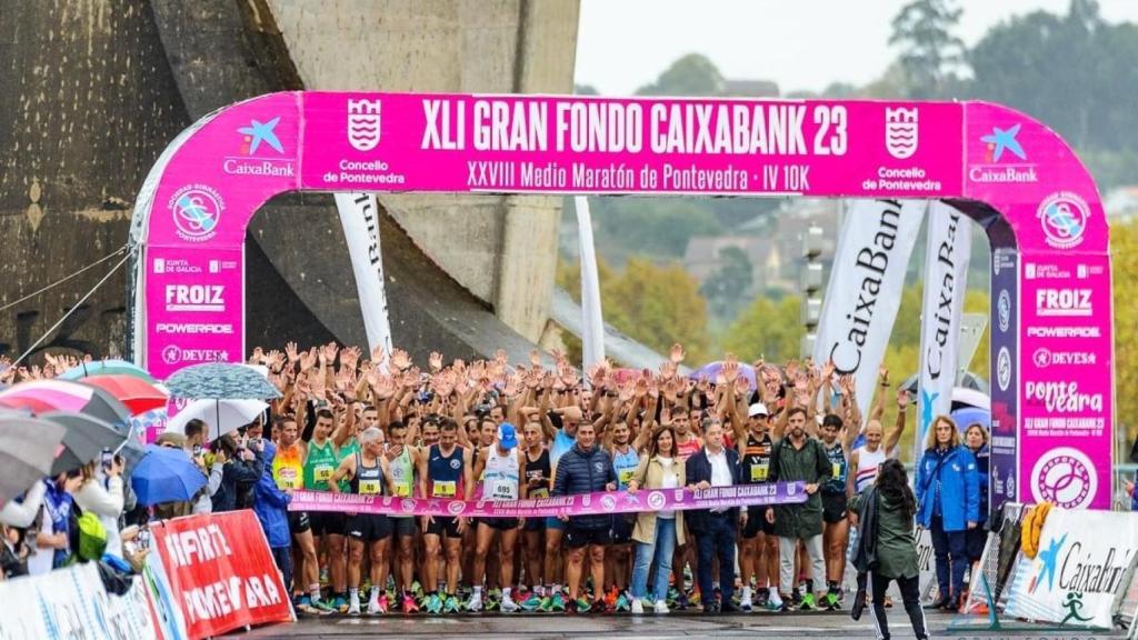 Gran Fondo Caixabank, salida en Pontevedra