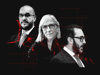 Carlos Morenos -jefe de Gabinete de la ministra de Hacienda-, Consuelo Sánchez -actual responsable de RRHH de Hacienda- y Víctor de Aldama.