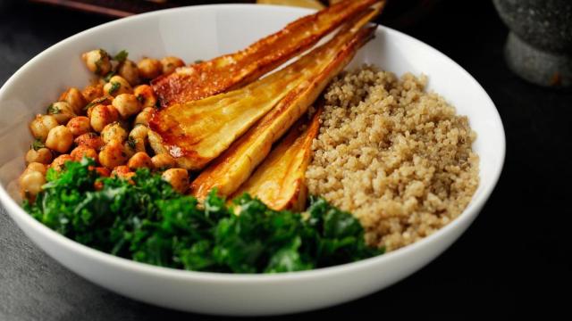 Ensalada de garbanzos.