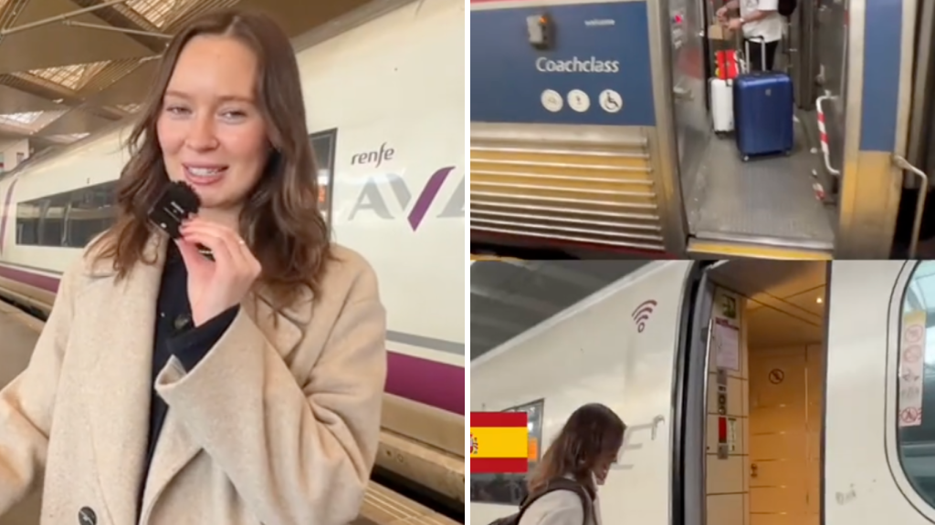 Una estadounidense que vive en España muestra la gran diferencia de los viajes en tren: Son experiencias tan diferentes...