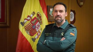 Pedro Merino Castro en la Comandancia de la Guardia Civil de Salamanca