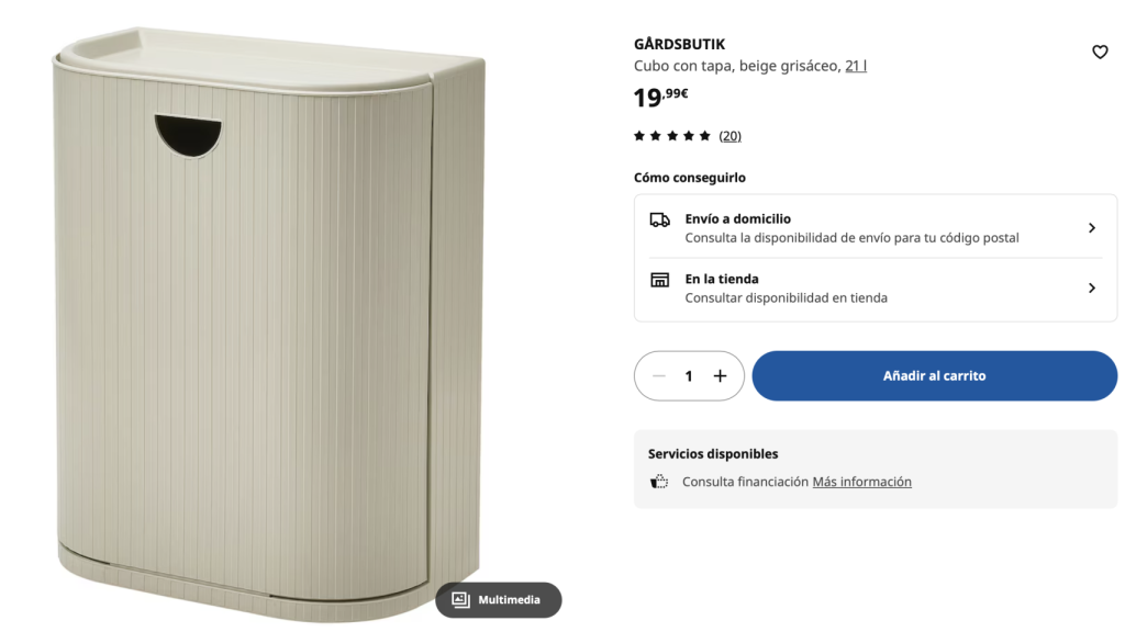 Cubo con tapa GÅRDSBUTIK.