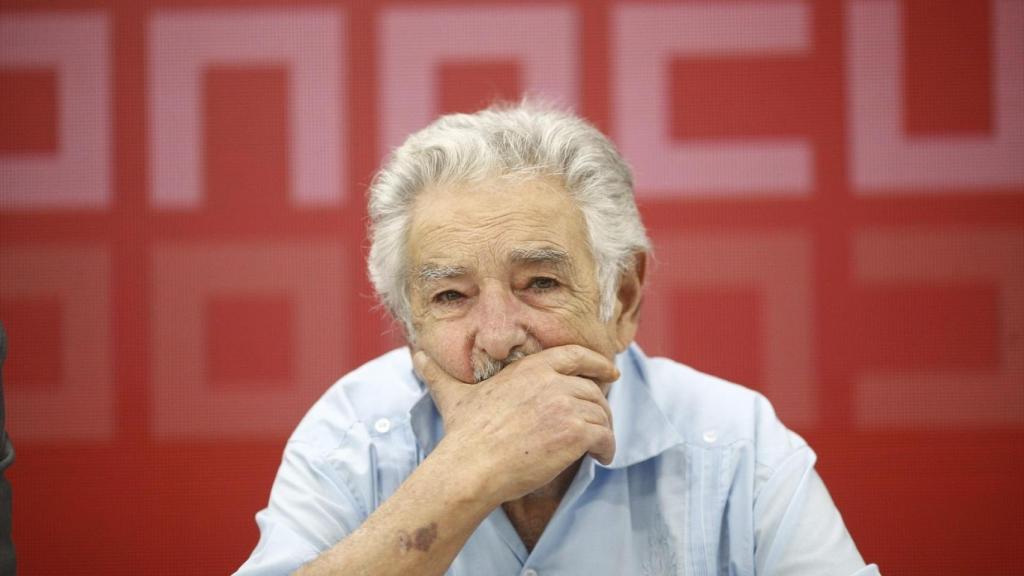 José Mujica en un acto de CCOO en Madrid en 2018.