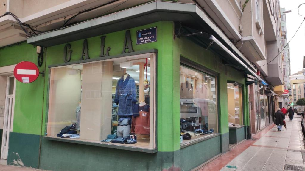 Exterior de la camisería Gala.