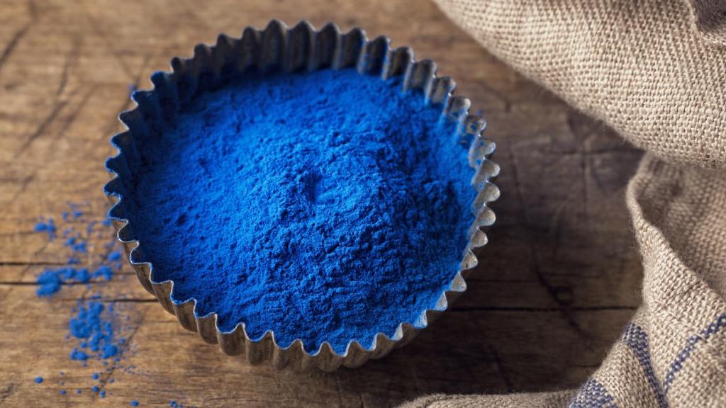 Espirulina en polvo.