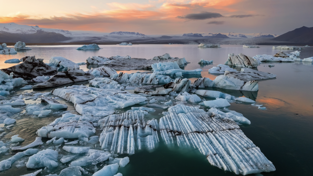 Glaciar Jokulsarlon, en Islandia.