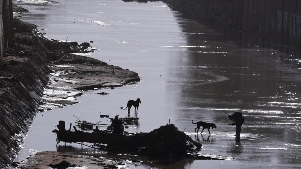 Vista del barranco del Poyo tras las DANA. Efe