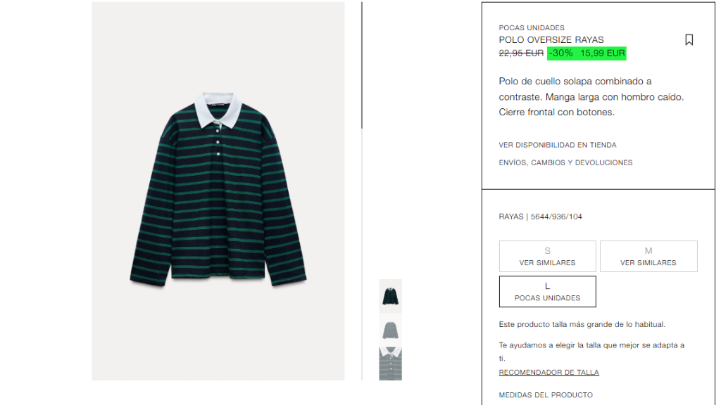 Polo rayas. Ref. 5644/936/104