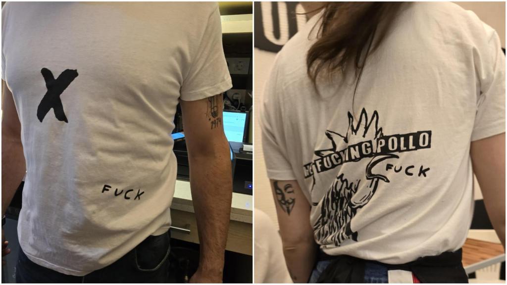 Camisetas de The Fucking Pollo.