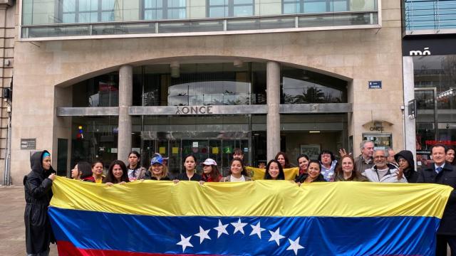 Concentración de la comunidad venezolana en A Coruña
