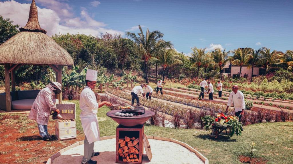 El Jardín del Chef del hotel Long Beach en Isla Mauricio.