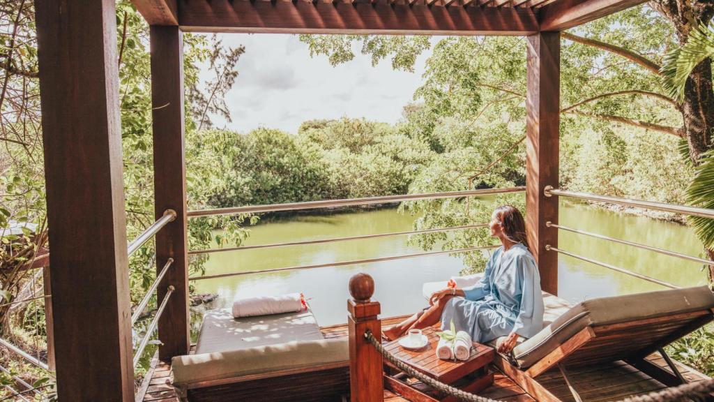 Una parte del spa de Long Beach.