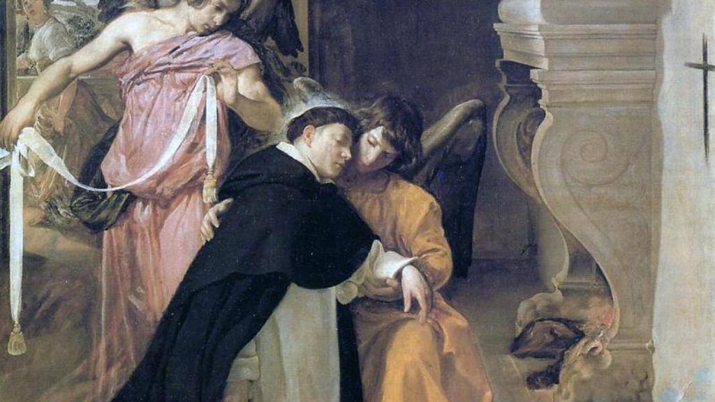 La Tentación de Santo Tomás de Aquino de Diego Velázquez.