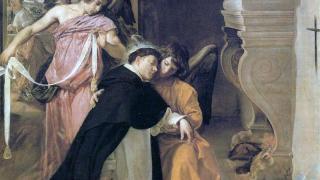 La Tentación de Santo Tomás de Aquino de Diego Velázquez.