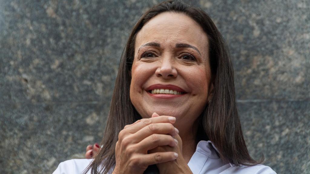 María Corina Machado en una imagen captada en Caracas, en julio de 2024.