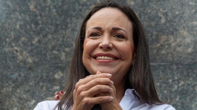 María Corina Machado en una imagen captada en Caracas, en julio de 2024.