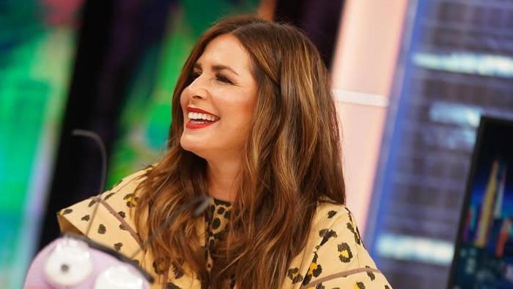 Nuria Roca en El Hormiguero con look animal print