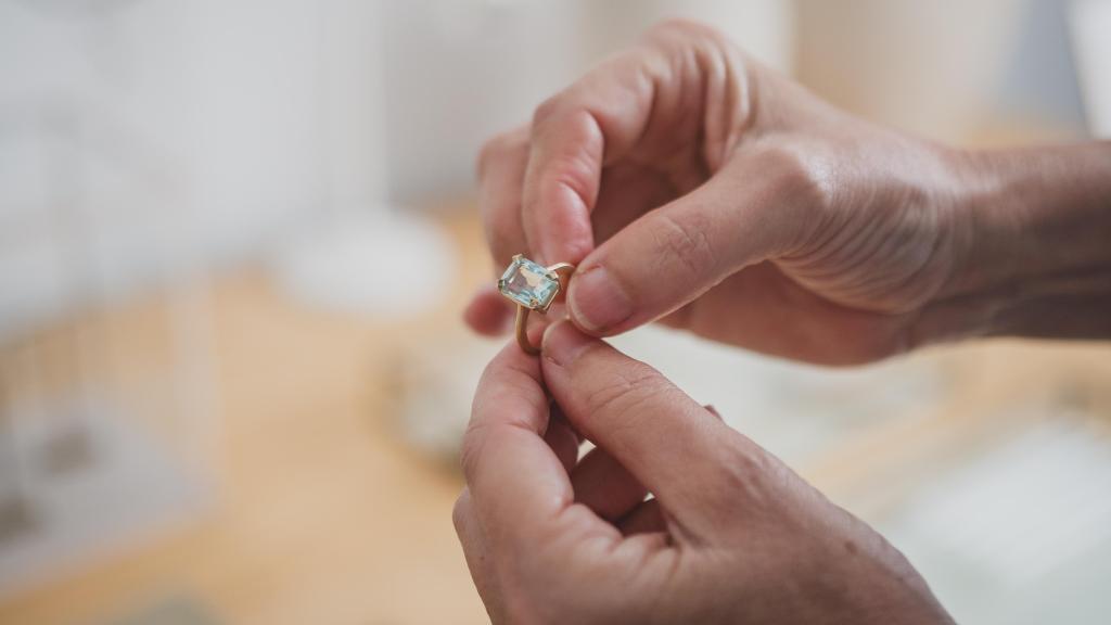 Una de las piedras autóctonas de Sri Lanka.