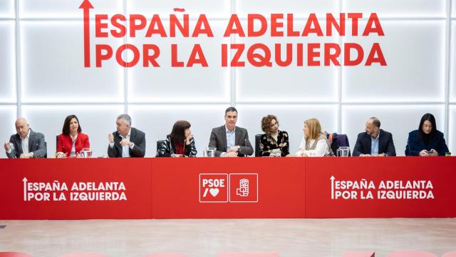 El presidente del Gobierno y secretario general del PSOE, Pedro Sánchez, preside la reunión de la Ejecutiva Federal. Imagen de archivo.