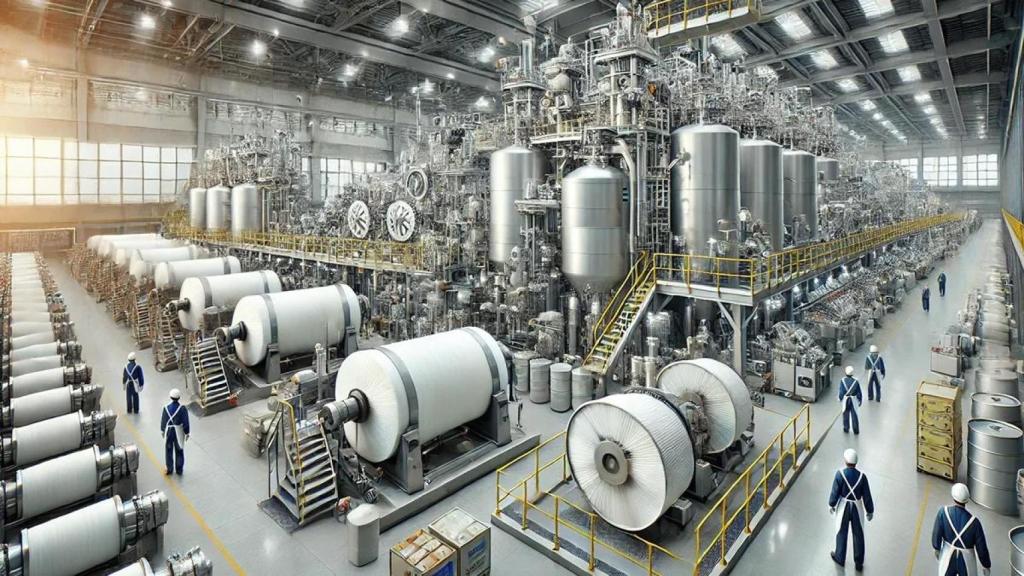 Fabricación de celulosa.