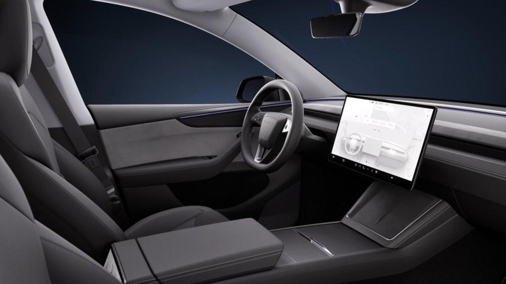 Interior del nuevo Tesla Model Y.