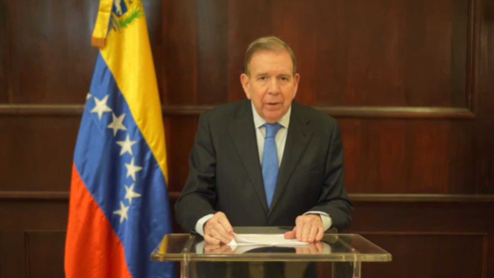 Edmundo González Urrutia, en un vídeo dirigido a la nación.