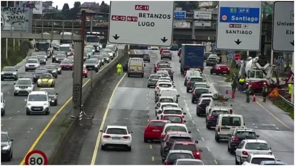 Imagen del accidente y las retenciones