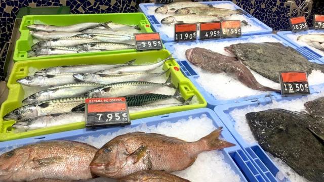 La sección de pescadería de Mercadona.