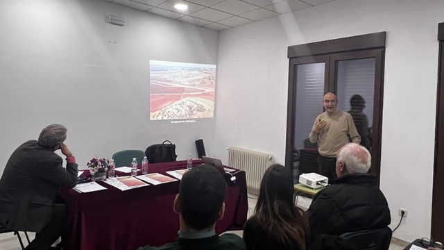 Presentación de los nuevos trabajos de excavación.