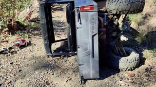 Imagen del quad accidentado.