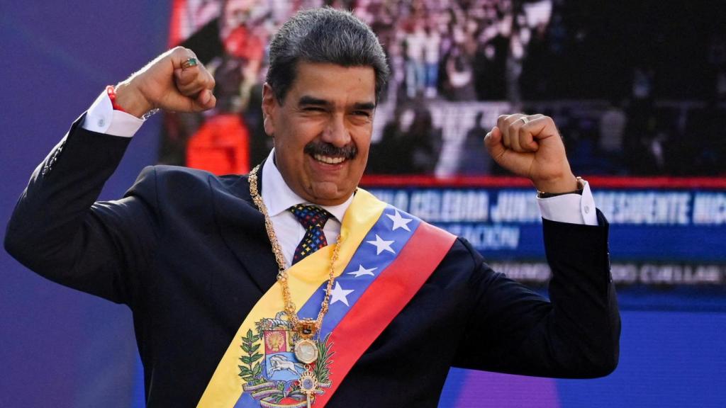 Nicolás Maduro este viernes tras su toma de posesión.