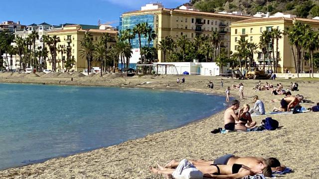 Día primaveral en pleno mes de enero en Málaga.