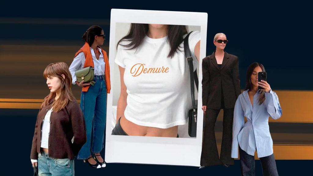 La estética 'demure' destaca por su carácter recatado y el cárdigan es uno de sus protagonistas.