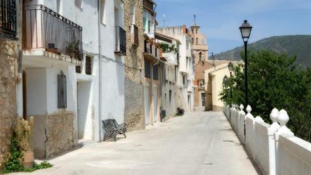 Una callejuela de la localidad.