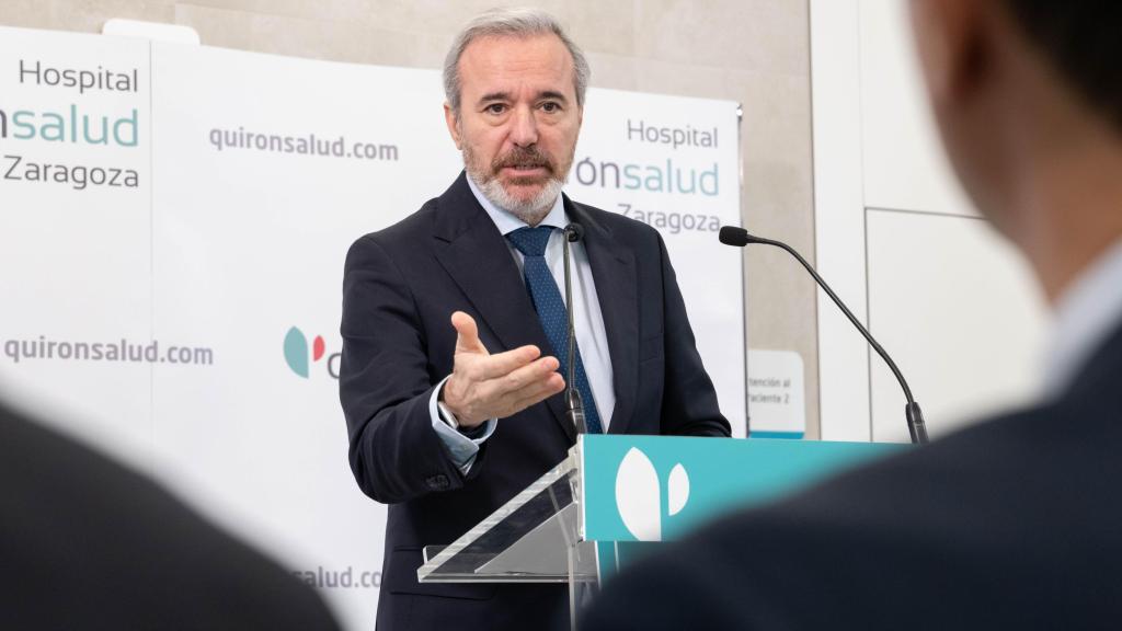 Jorge Azcón, este lunes.