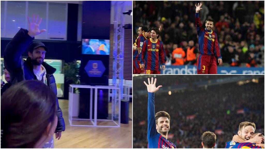 Piqué dedica otra 'manita' al Real Madrid tras la goleada en la Supercopa de España