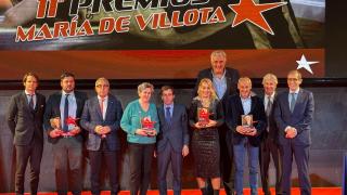 Andy Soucek, David Cal, Alejandro Blanco, Pepa Muñoz, José Luis Martínez Almeida, Lydia Valentín, Fernando Romay, Fermín Cacho, Emilio de Villota y José Luis Llorente, en los premios María de Villota