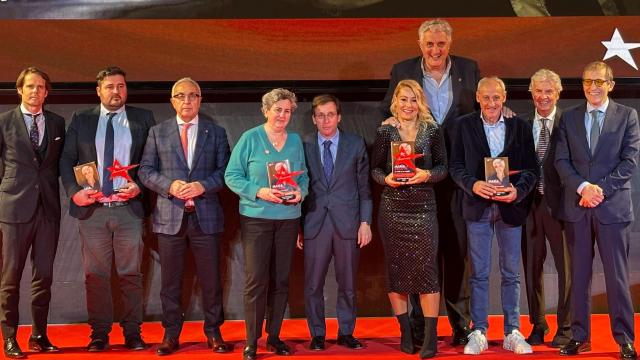 Andy Soucek, David Cal, Alejandro Blanco, Pepa Muñoz, José Luis Martínez Almeida, Lydia Valentín, Fernando Romay, Fermín Cacho, Emilio de Villota y José Luis Llorente, en los premios María de Villota