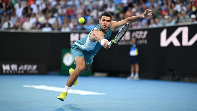 Carlos Alcaraz, en el Open de Australia 2025
